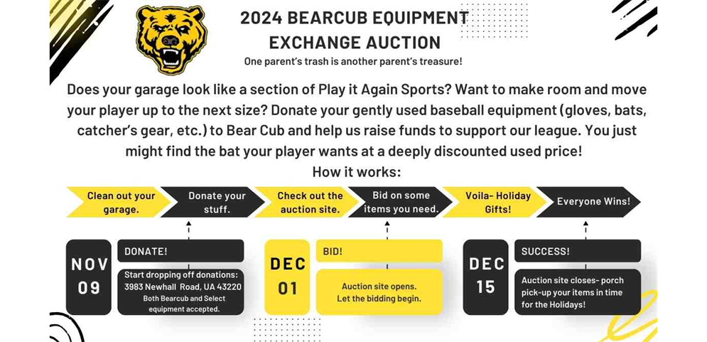 Inaugural Equipment Exchange Auction